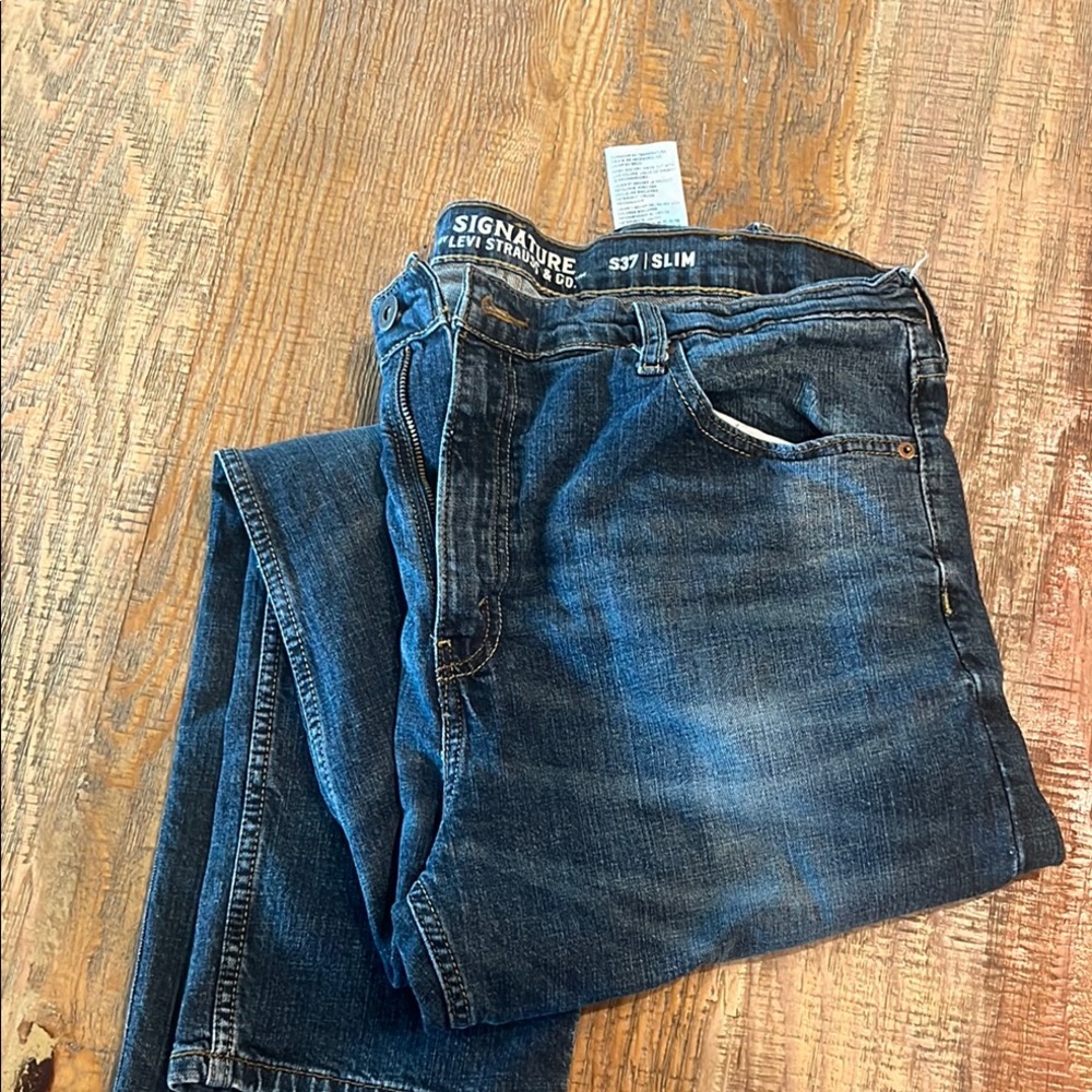 Signature by Levi Strauss Dark Blue Slim Jeans